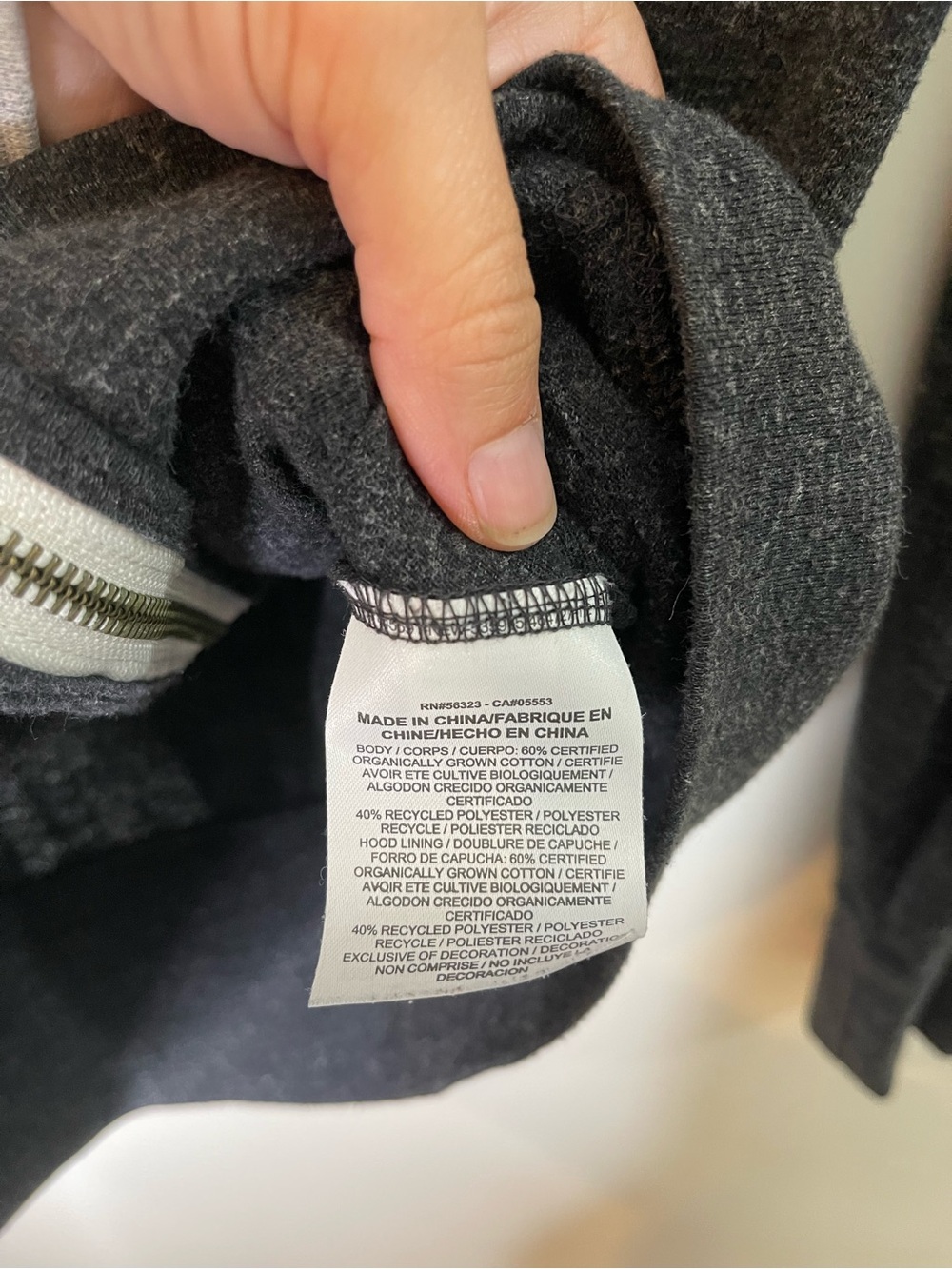 Nike Gym Vintage Charcoal Full-Zip Hoodie Women’s Small - Picture 8 of 10